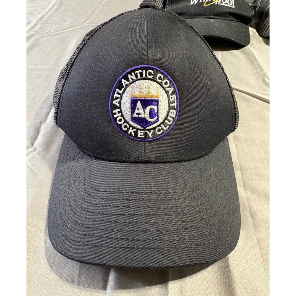 Pacific Headwear 104C Atlantic Coast‎ Hockey Club Trucker Hat Black Snapback Cap